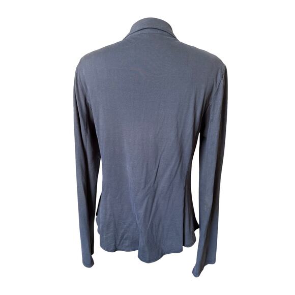 James Perse Contrast Panel Shirt in Titan Gray Size 4/XL X-Large - Picture 5 of 8